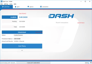 Dash Core Wallet para Windows. BTCSoul.com