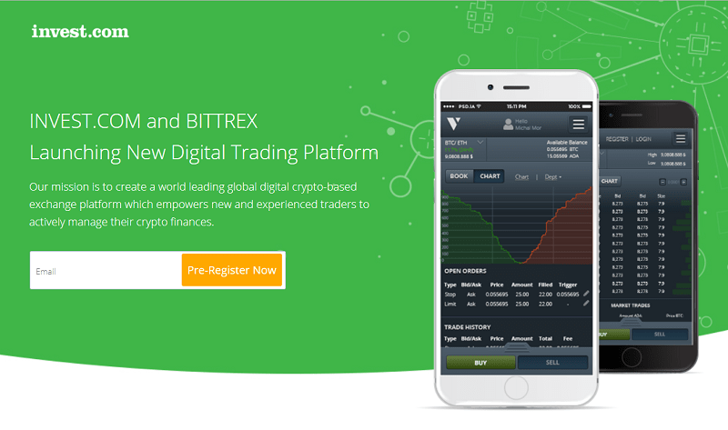 A Bittrex, corretora americana e a invest.com, empresa de trading, firmaram um acordo para lançar uma nova plataforma para os residentes da União Europeia.