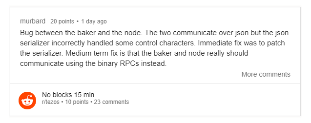 Bug deixa rede Tezos 20 vezes mais lenta. BTCSoul.com