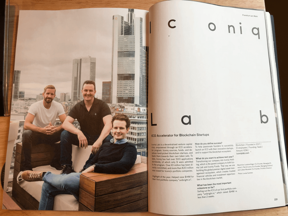Iconiq Lab é escolhida como uma das 100 start-ups mais inovadoras